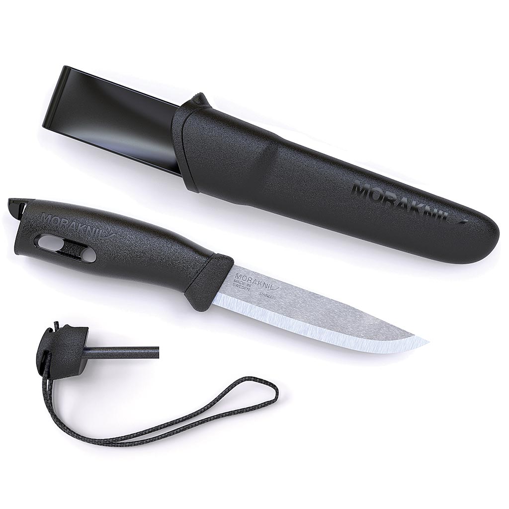 Morakniv Companion Spark Knife with Firestarter (Black)