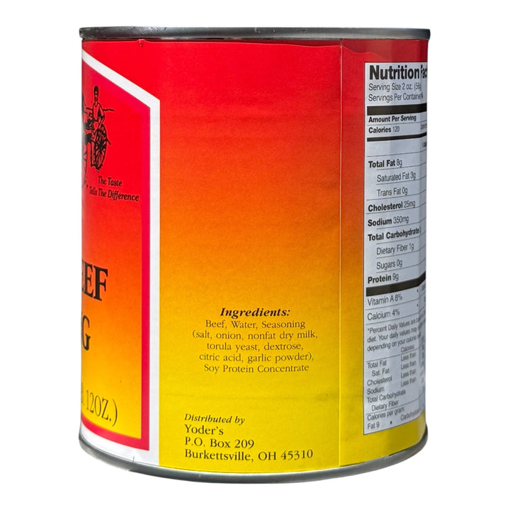 Yoder’s Canned Taco Beef Filling | 28 oz can | Real USA Beef | Fully Cooked | Shelf Stable Survival Food | 10+ Year Shelf Life | Ready to Eat | Ideal for Prepping, Storage &amp; Camping