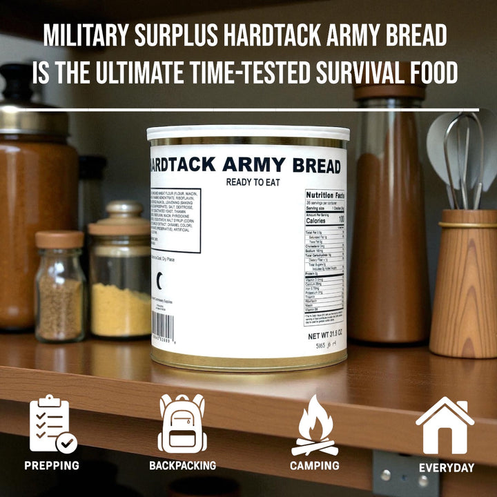 Military Surplus Hardtack Army Bread, Ready to Eat (
