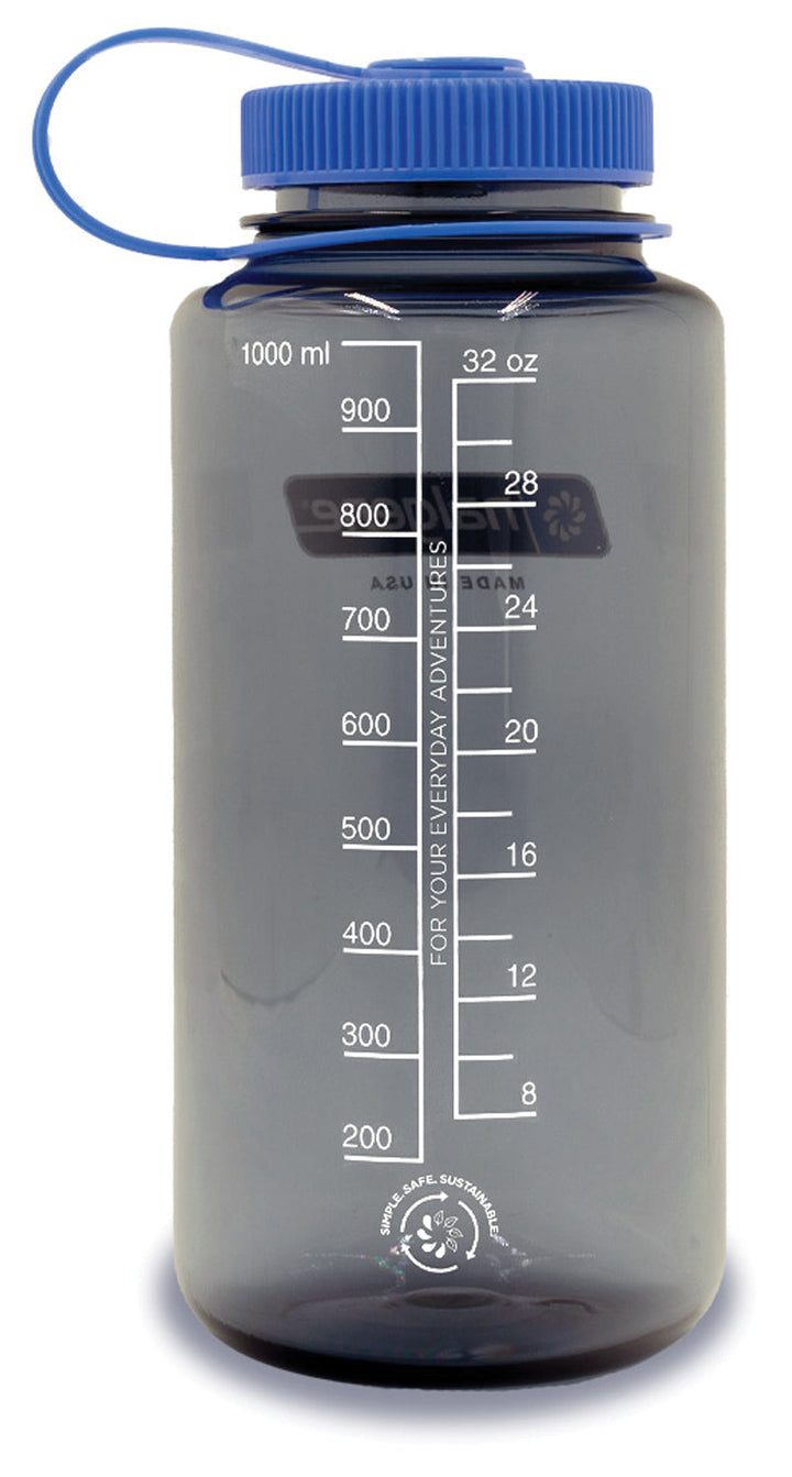 Wm 32Oz Sustain Gray W/Blu Lid