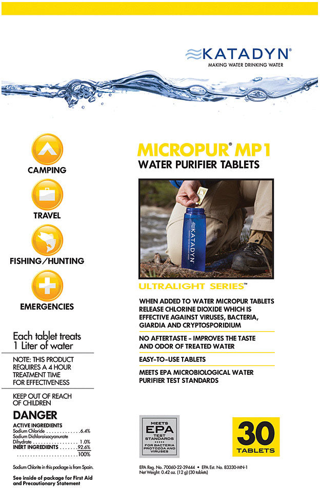Katadyn Micropur Purification Tablets (30-Pack)
