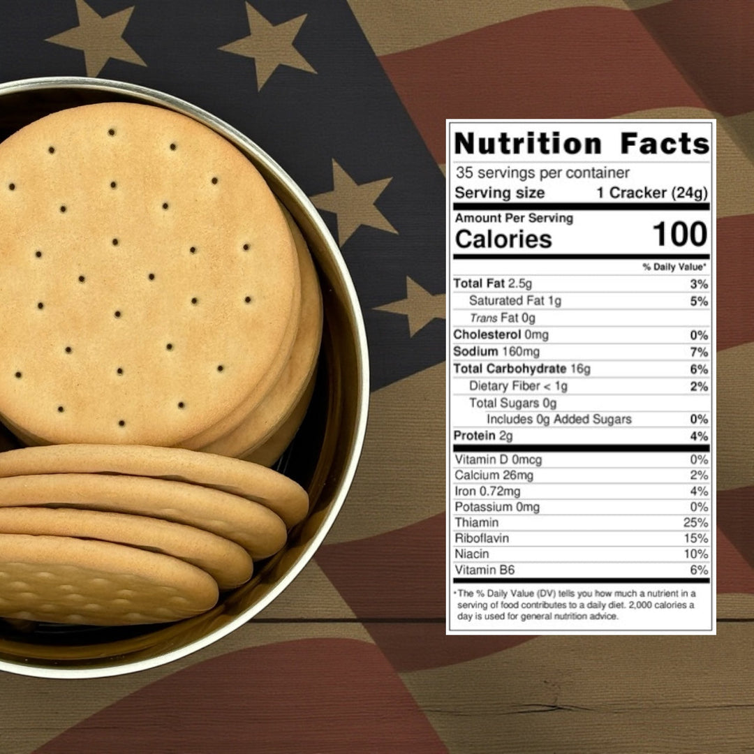 Military Surplus Hardtack Army Bread, Ready to Eat (