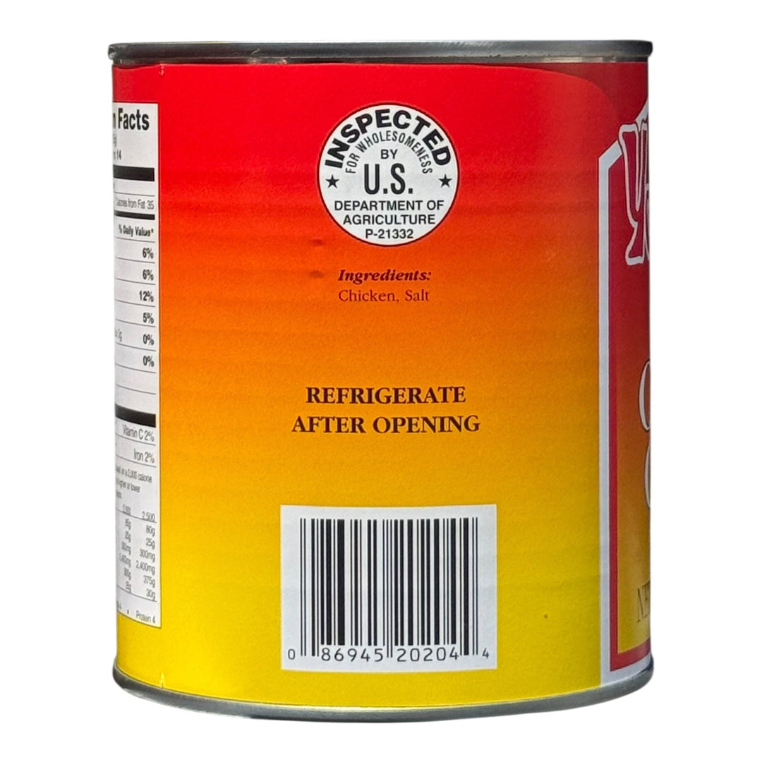 Yoder’s Canned Chicken Chunks | 28 oz can | Real USA Chicken | Fully Cooked | Shelf Stable Survival Food | 10+ Year Shelf Life | Ready to Eat | Ideal for Prepping, Storage &amp; Camping