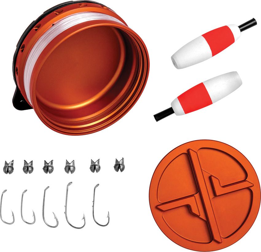 Exotac XREEL Pocket Fishing Kit - Orange