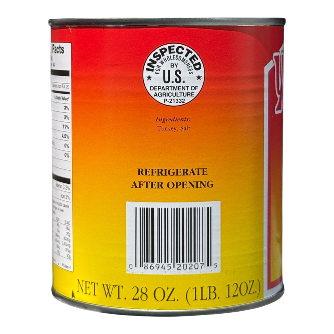 Yoder’s Canned Turkey Chunks | 28 oz can | Real USA Turkey | Fully Cooked | Shelf Stable Survival Food | 10+ Year Shelf Life | Ready to Eat | Ideal for Prepping, Storage &amp; Camping