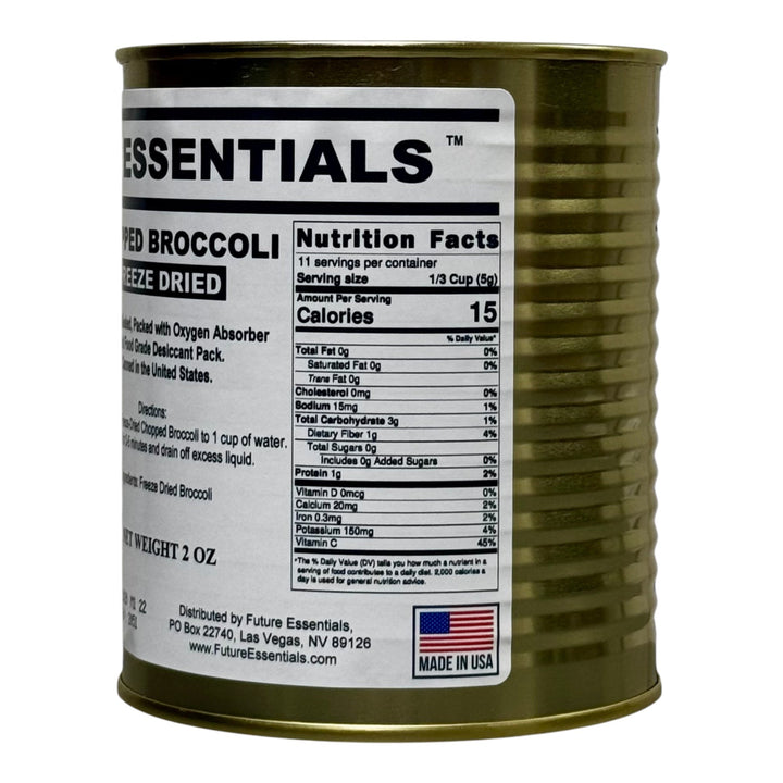 Future Essentials Freeze Dried Chopped Broccoli