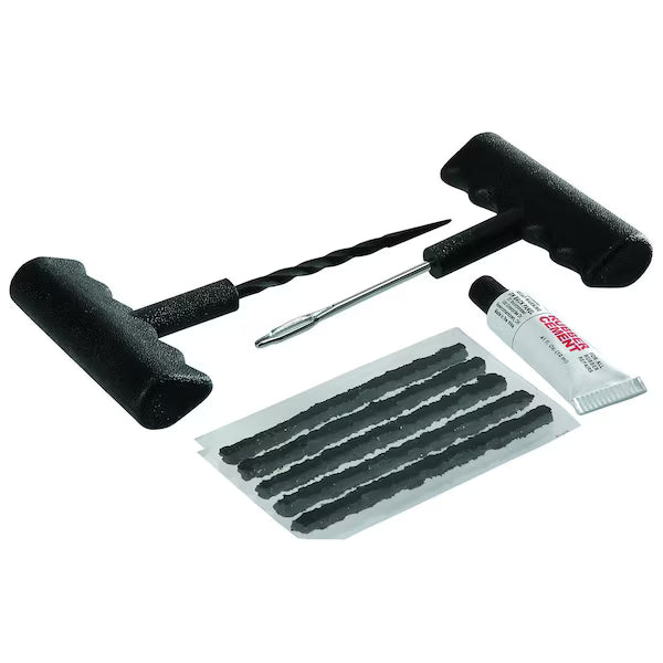 Tire Plug Kit + 12V Inflator