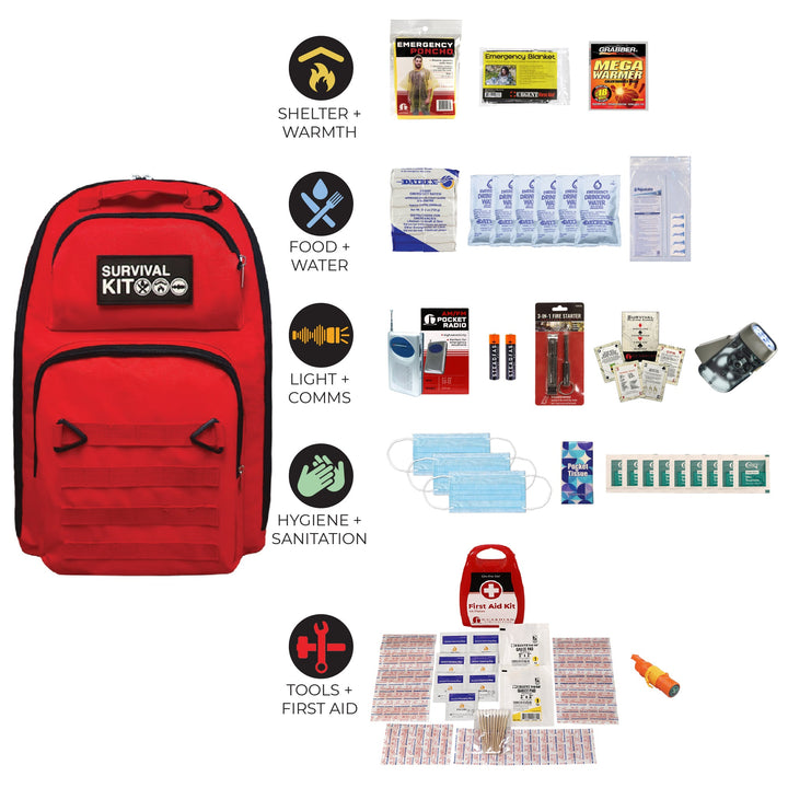 Prepared Survival Kit -  Emergency &amp; Disaster Go Bag
