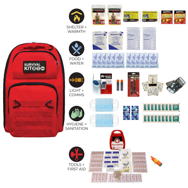 Prepared Survival Kit -  Emergency &amp; Disaster Go Bag