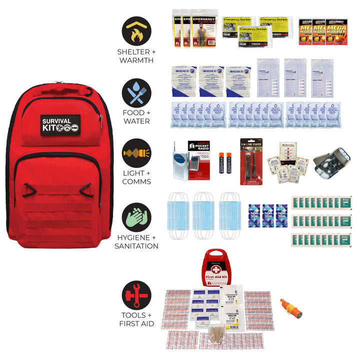 Prepared Survival Kit -  Emergency &amp; Disaster Go Bag