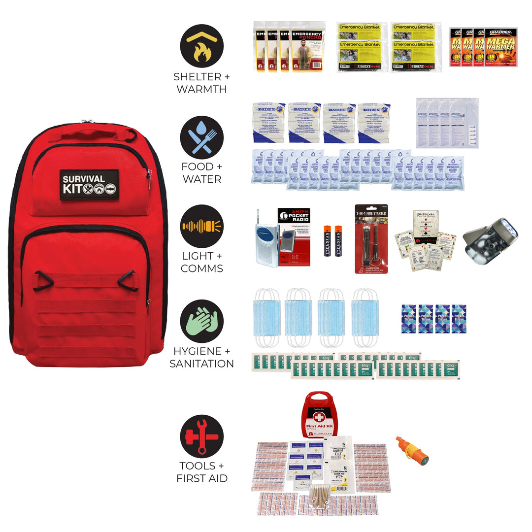 Prepared Survival Kit -  Emergency &amp; Disaster Go Bag
