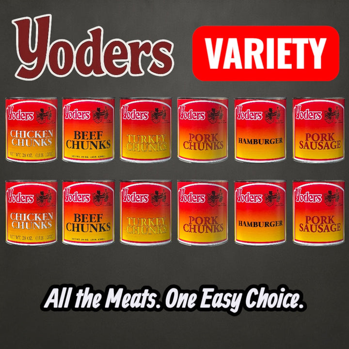 Case (12 Cans) Variety Pack of Yoder&