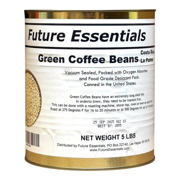 Future Essentials Long Shelf Life Costa Rican La Palma Green Coffee Beans 
