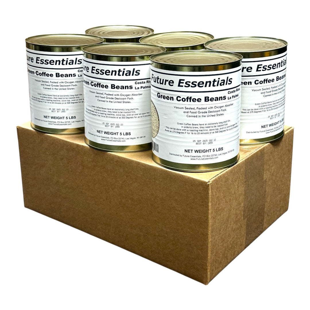 Future Essentials Long Shelf Life Costa Rican La Palma Green Coffee Beans 