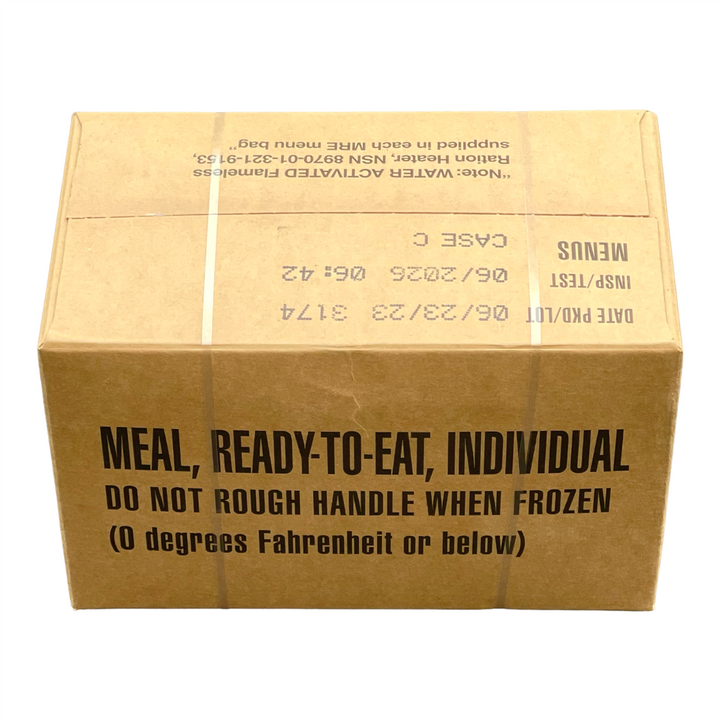 Case (12 Meals) of Menu C Military MRE&