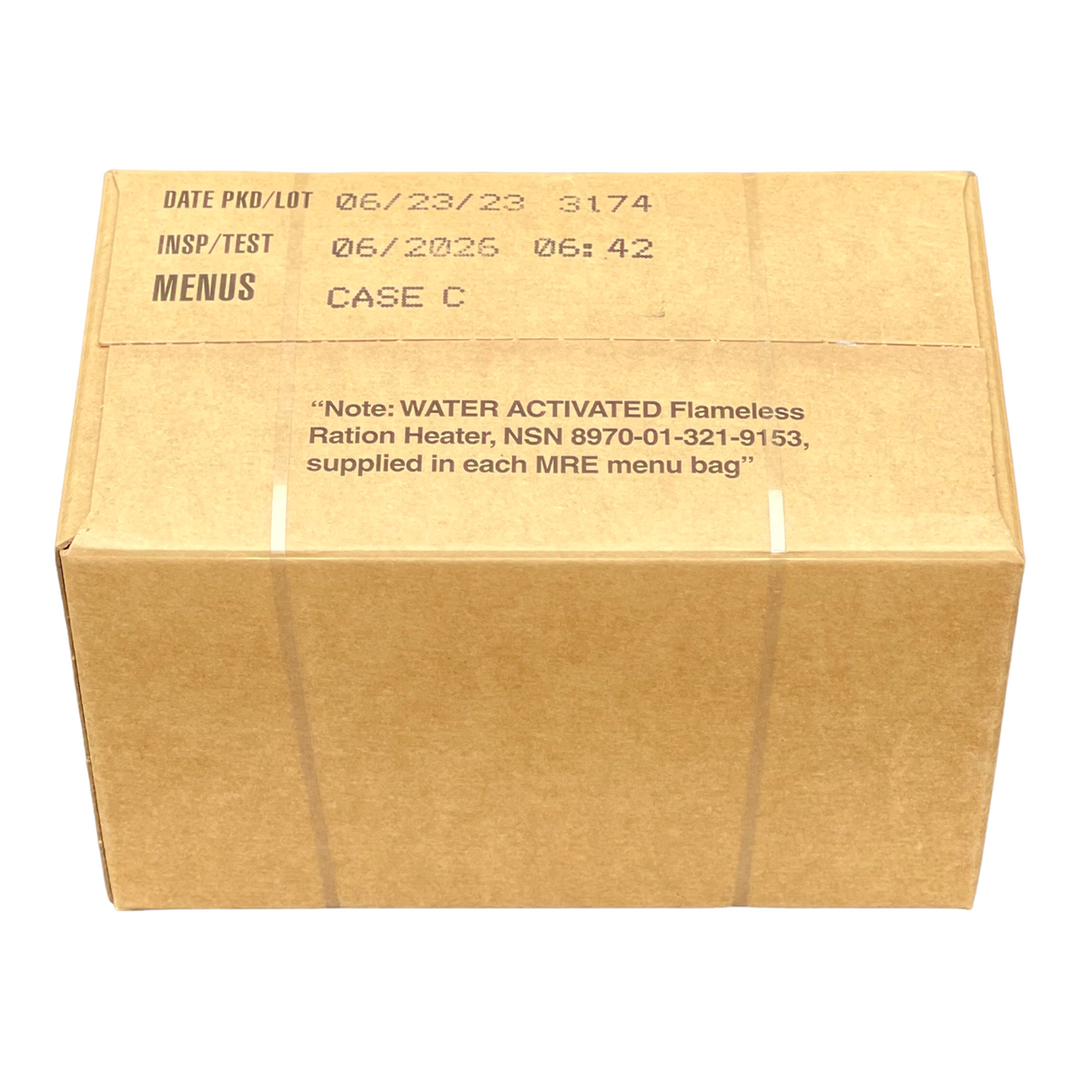 Case (12 Meals) of Menu C Military MRE&