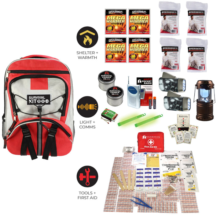 Family Blackout Kit | Emergency Light, Warmth &amp; First Aid
