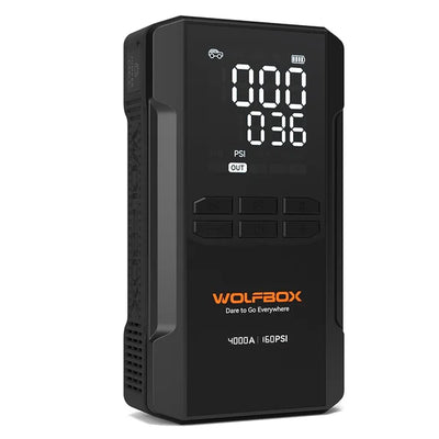 WOLFBOX JS24AIR 4000A Jump Starter + Air Compressor