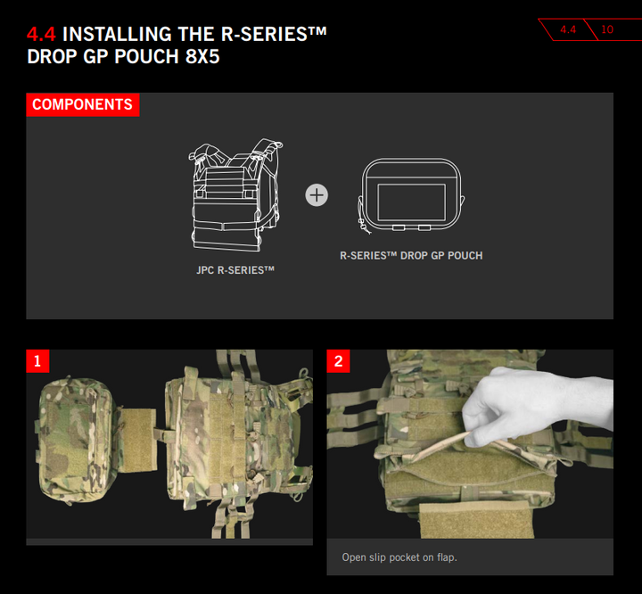 Crye Precision R-Series Drop GP Pouch 8x5 - Multipurpose (Like-New)