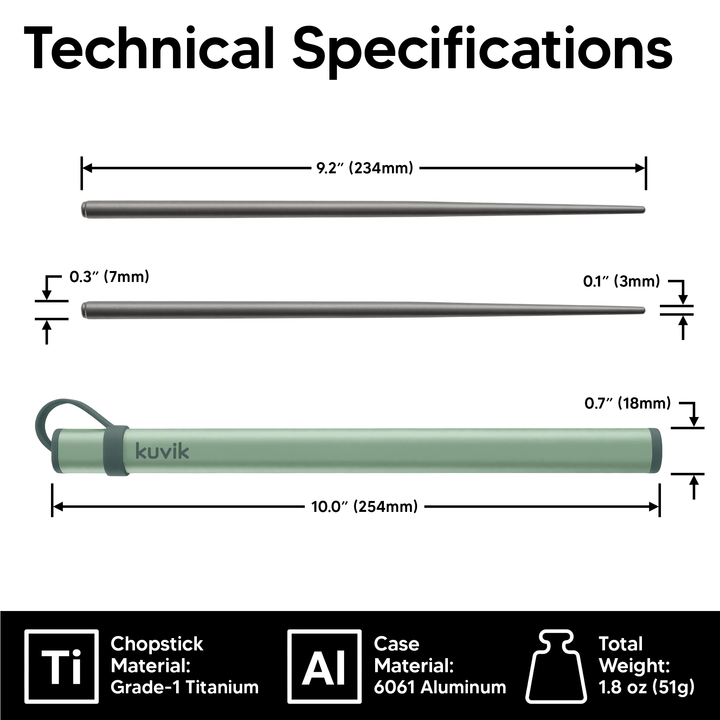Kuvik Titanium Chopsticks