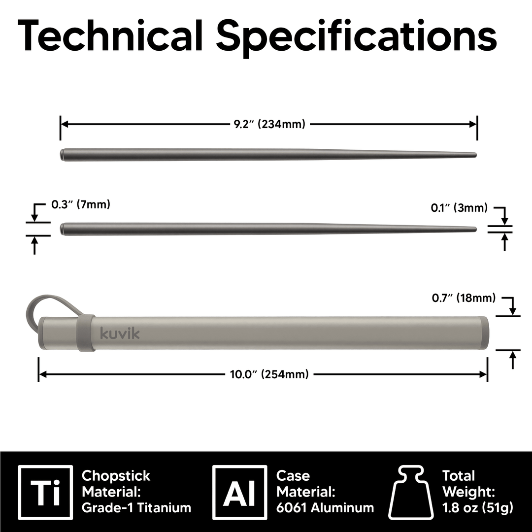 Kuvik Titanium Chopsticks