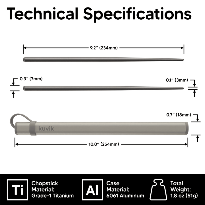 Kuvik Titanium Chopsticks