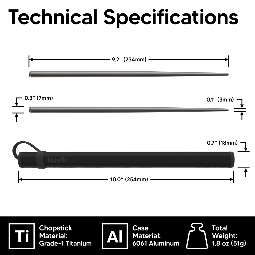 Kuvik Titanium Chopsticks