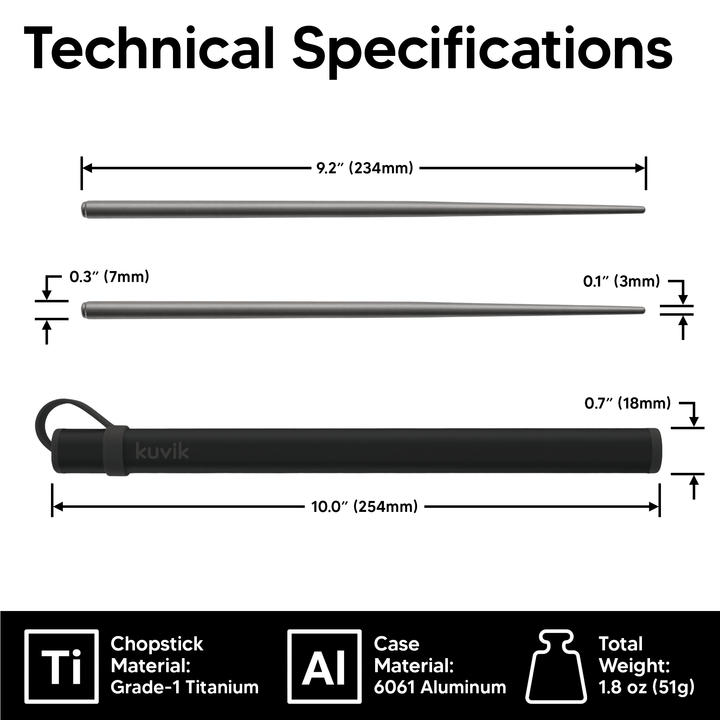 Kuvik Titanium Chopsticks