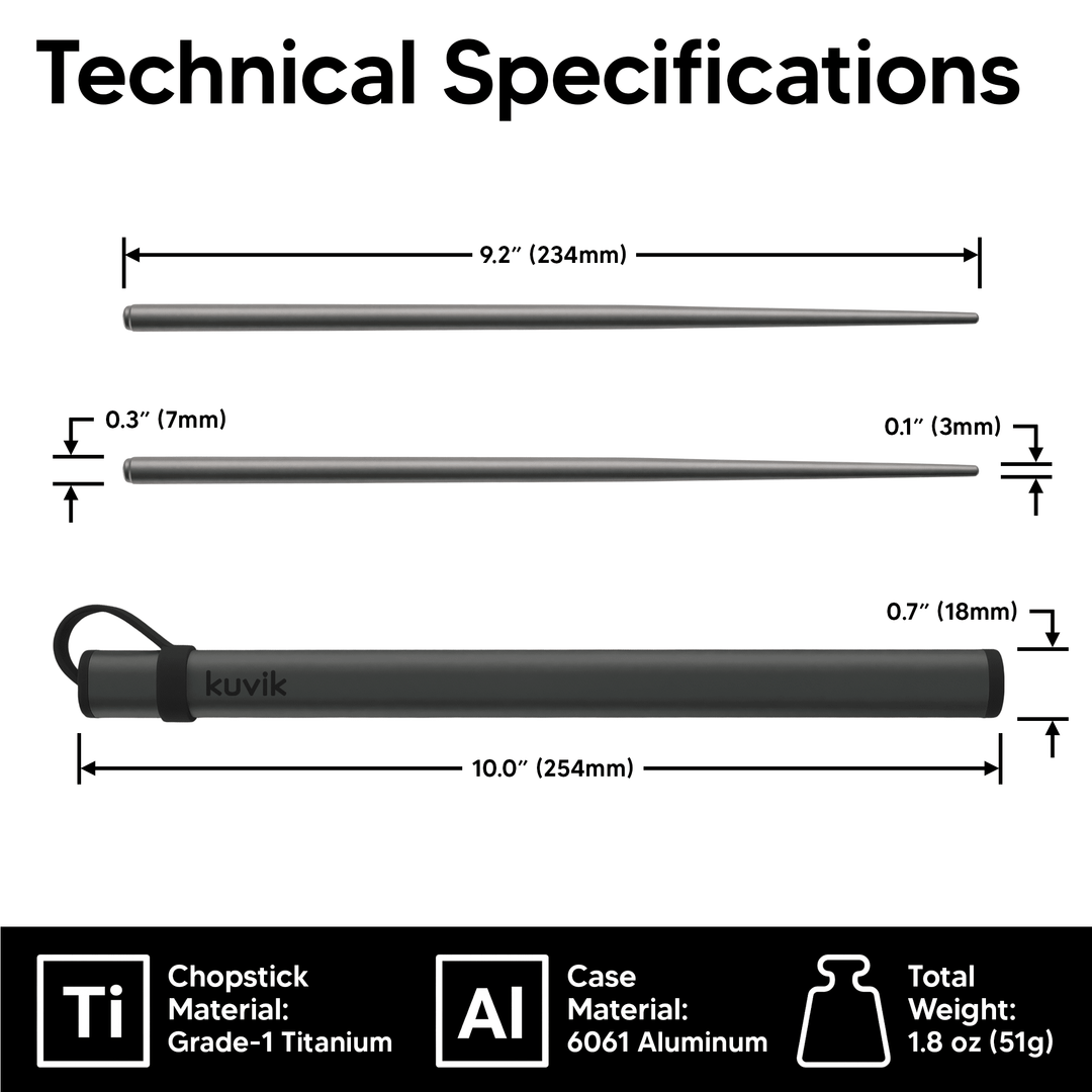 Kuvik Titanium Chopsticks