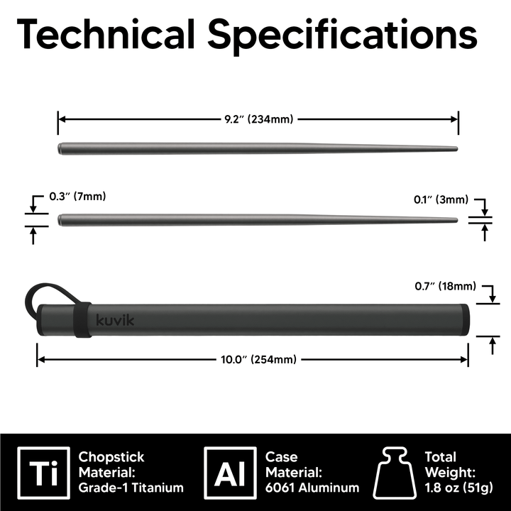 Kuvik Titanium Chopsticks