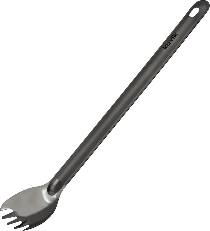 Kuvik Titanium Long Handle Spoon/Spork 2-Pack