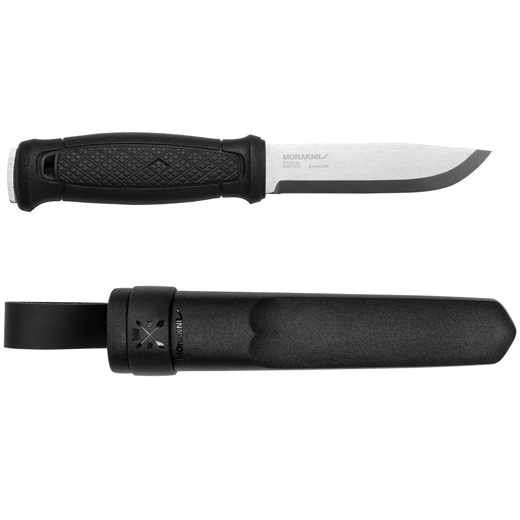 Garberg: Morakniv Garberg stainless full-tang knife with black poly sheath