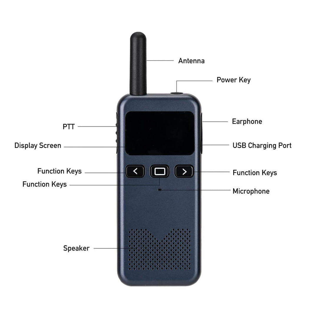 Retevis RB19P Slim GMRS Handheld Radio