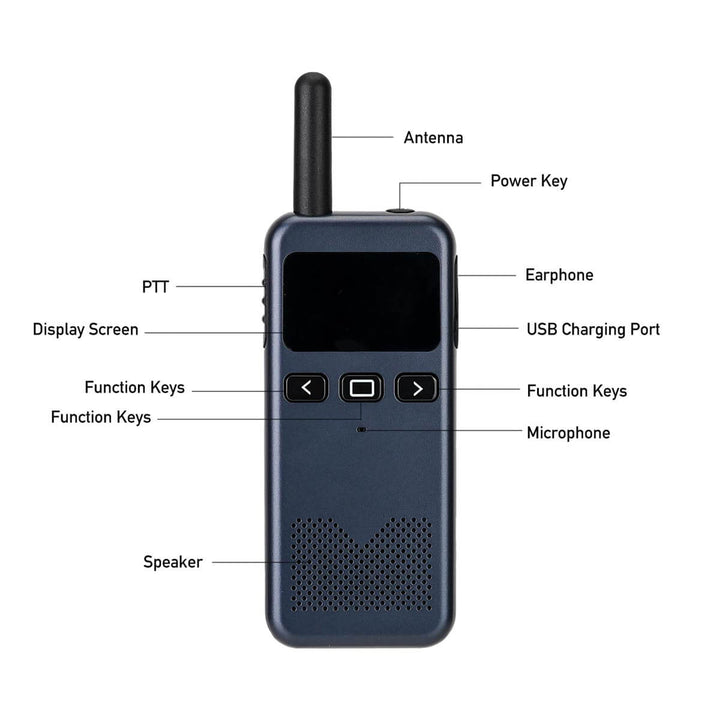 Retevis RB19P Slim GMRS Handheld Radio