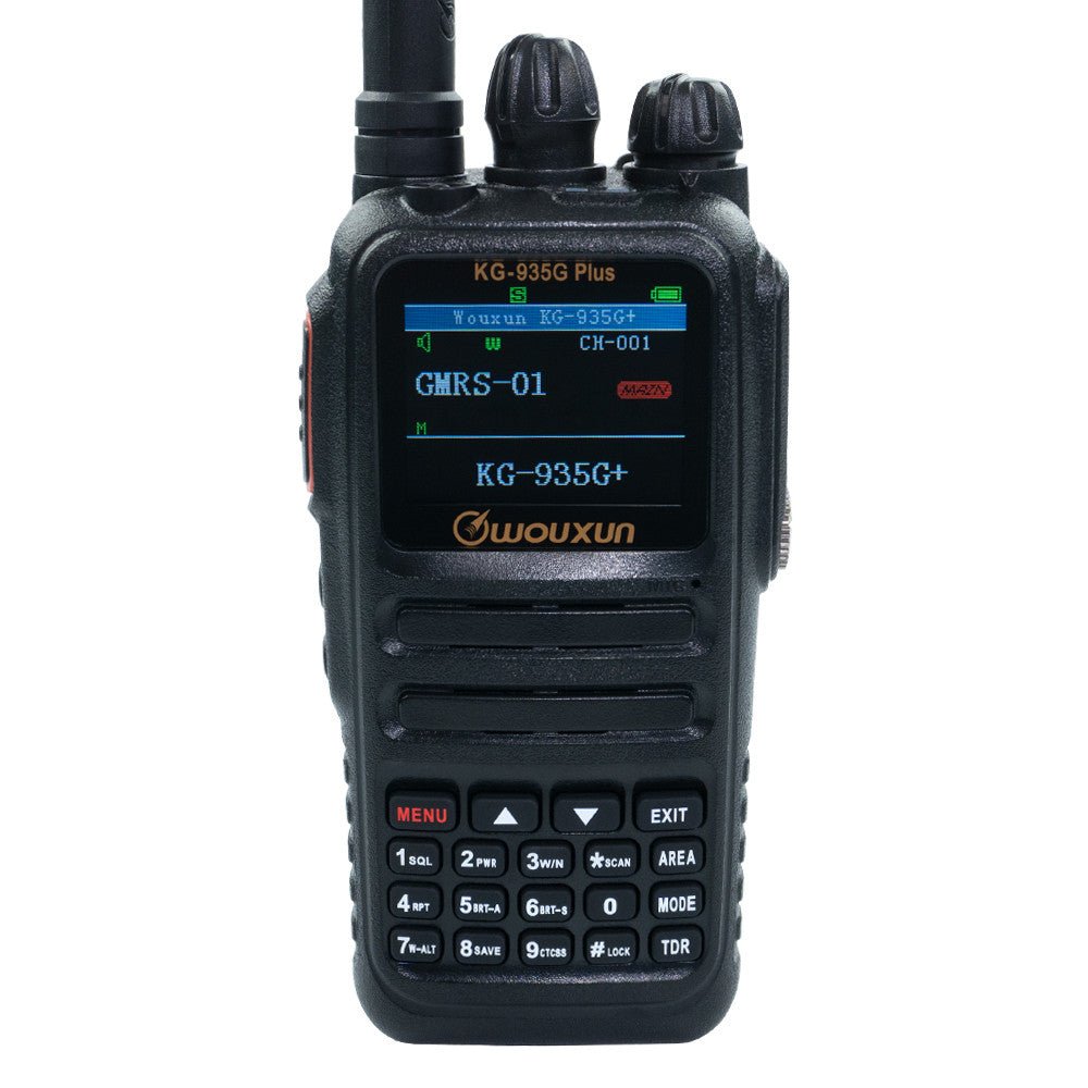 Wouxun KG-935G Plus GMRS handheld radio, adding the angle shown, like "front", "side" or "with charger"