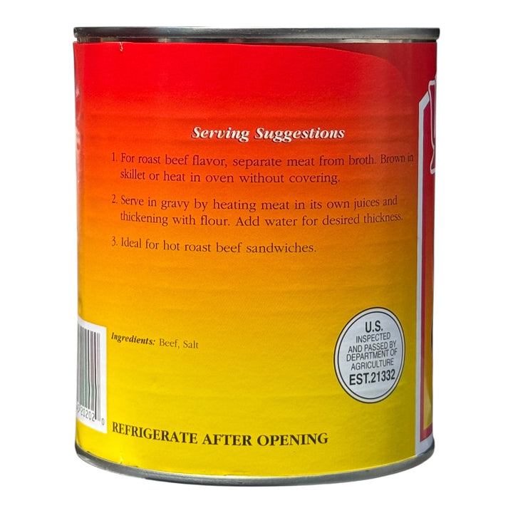 Yoder’s Canned Beef Chunks | 28 oz can | Real USA Beef | Fully Cooked | Shelf Stable Survival Food | 10+ Year Shelf Life | Ready to Eat | Ideal for Prepping, Storage &amp; Camping