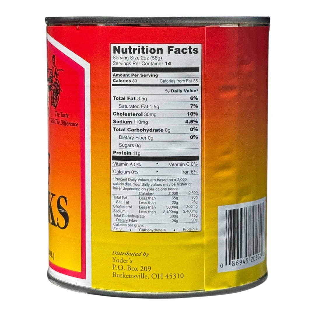 Yoder’s Canned Beef Chunks | 28 oz can | Real USA Beef | Fully Cooked | Shelf Stable Survival Food | 10+ Year Shelf Life | Ready to Eat | Ideal for Prepping, Storage &amp; Camping