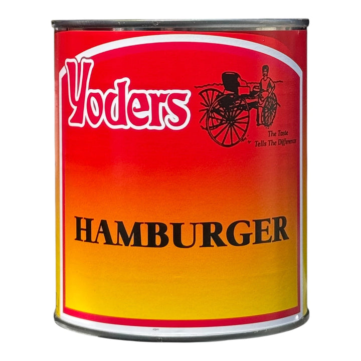 Yoder’s Canned Ground Beef/Hamburger | 28 oz can | Real USA Beef | Fully Cooked | Shelf Stable Survival Food | 10+ Year Shelf Life | Ready to Eat | Ideal for Prepping, Storage &amp; Camping