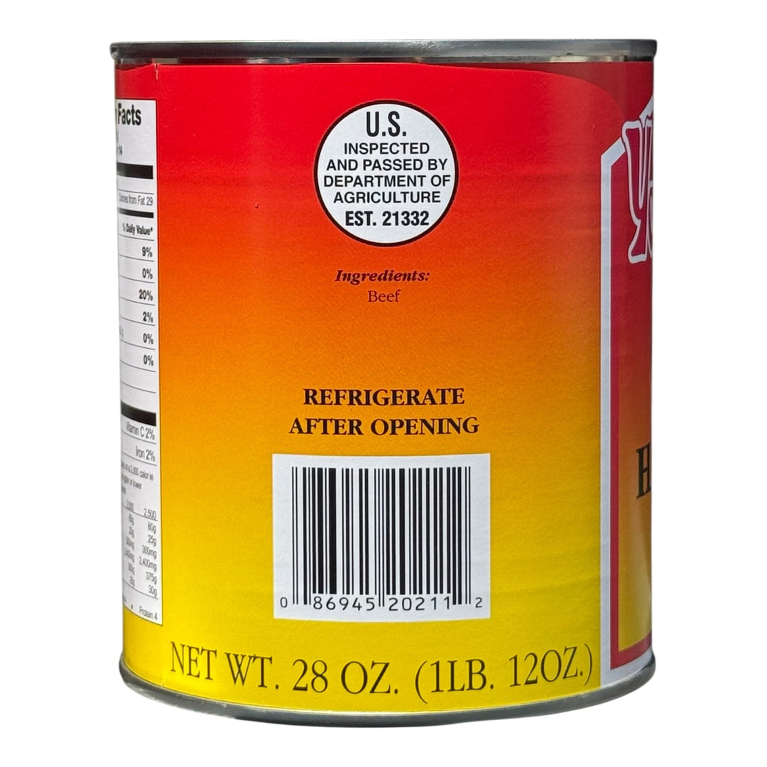 Yoder’s Canned Ground Beef/Hamburger | 28 oz can | Real USA Beef | Fully Cooked | Shelf Stable Survival Food | 10+ Year Shelf Life | Ready to Eat | Ideal for Prepping, Storage &amp; Camping