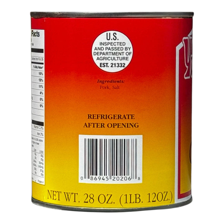 Yoder’s Canned Pork Chunks | 28 oz can | Real USA Pork | Fully Cooked | Shelf Stable Survival Food | 10+ Year Shelf Life | Ready to Eat | Ideal for Prepping, Storage &amp; Camping